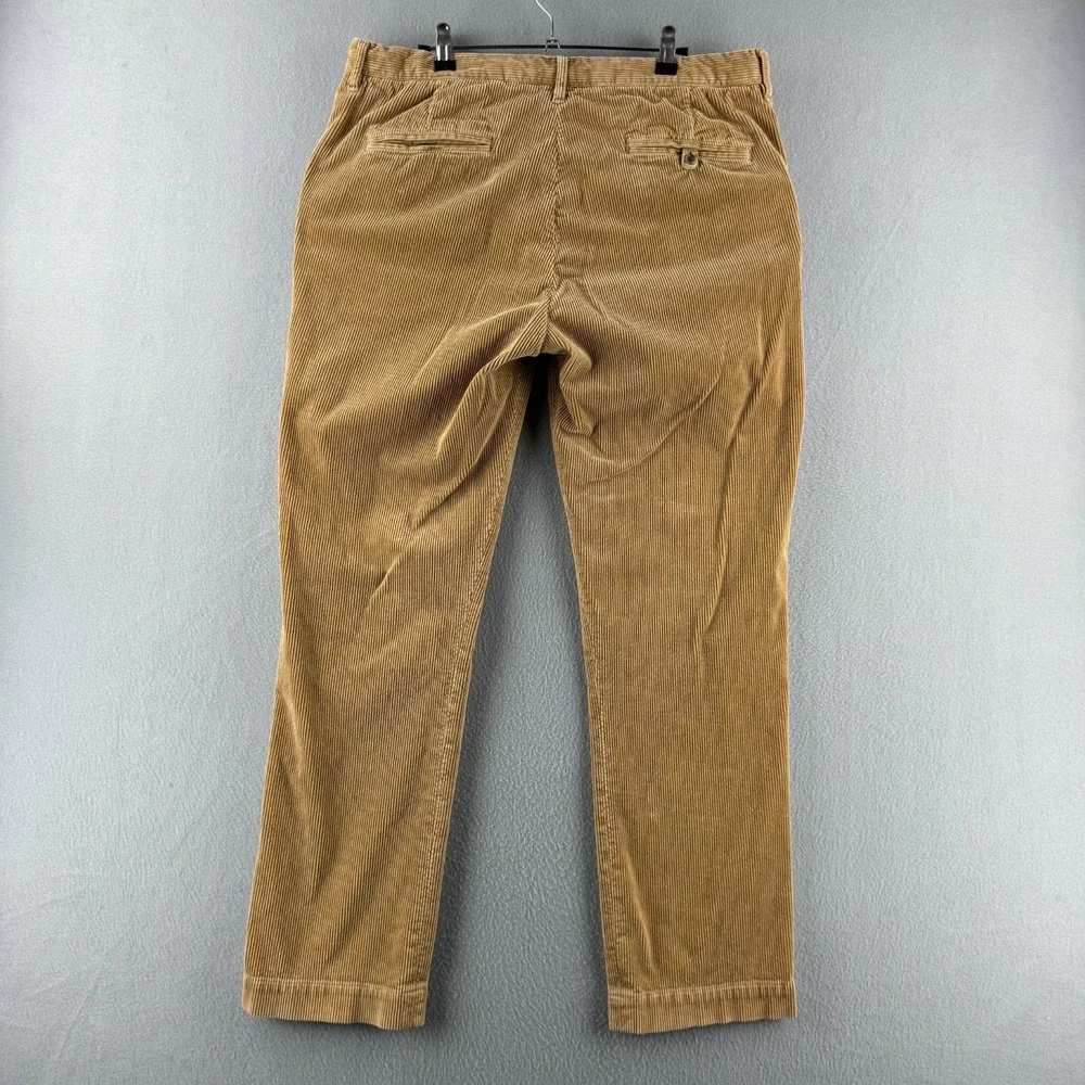 Ralph Lauren Rugby Pants Mens 36 (Fits 36x30) Beige Corduroy Cotton Chino